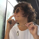 Srebrny naszyjnik z cienkiego łańcuszka z kryształkami. STYL KOPENHAGI