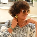 Naszyjnik z posrebrzanych kulek i pozłacanych pierścieni. GALERIE VIVIENNE