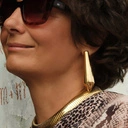 Pozłacany naszyjnik typu choker na łańcuszku tubogas. ITALO DISCO