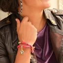 Posrebrzane kolczyki w formie półksiężyców z kryształkami. ISKRZĄCY EREV