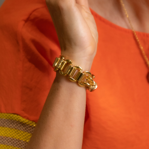 SUEÑO SOBRE VIAJES. Pulsera de cadena plana