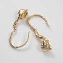 Pozłacane kolczyki klipsy w formie macek ośmiornicy. EGEJSKIE OWOCE