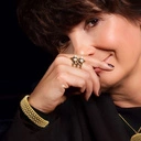 Złocony naszyjnik z ażurowym dekorem z łańcuszkami. BON AŻUR