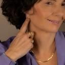 Krótki pozłacany naszyjnik z wężowego łańcuszka. MÓJ CZAS