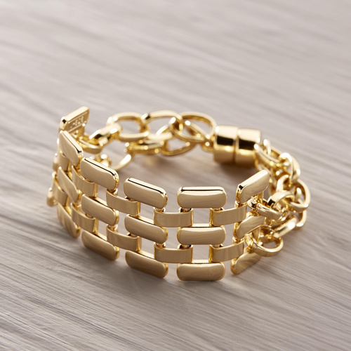 ES SOLO EL AMANECER. Pulsera de cadena ancha