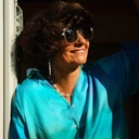 Krótki pozłacany naszyjnik z emaliowanymi rozgwiazdami. PODWODNE NIEBO