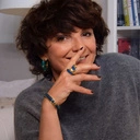 Złocona bransoleta z dekorem z akrylu w głębokim granacie. OCEAN POD GWIAZDAMI