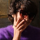 Złocone kolczyki z czarnym i szampańskimi kryształkami. ZŁOTE ŚWIATŁO