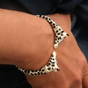 Emaliowana bransoletka z dwiema głowami żyraf. CO ZA SPOTKANIE