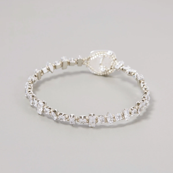 Bransoletka z przezroczystymi kryształami. BOSSA NOVA