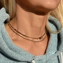 Naszyjnik z koralików Miyuki i spineli. LILIA FRANCJI