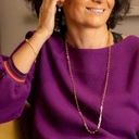 Długi pozłacany naszyjnik łańcuch z dużymi ogniwami. WIĘCEJ CHCĘ