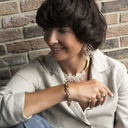 EN MANHATTAN. Pulsera de cadena, sobredorada