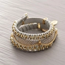 Bransoletka imitująca skórę węża z kryształkami. TAK JAK LUBIĘ