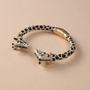 Emaliowana bransoletka z dwiema głowami żyraf. CO ZA SPOTKANIE