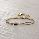 GUIDO. Pulsera con bola de cristal