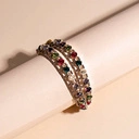 Naszyjnik-choker z kryształkami w wielu kolorach. DOSTRZEGAM POZYTYWY