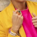 Bransoletka z kryształów i żywicy. SALATKA OWOCOWA