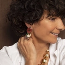 Złoty naszyjnik na łańcuszku z perłowymi kulkami. ZŁOTO I PERŁY