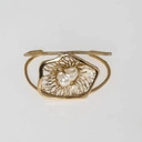 Pozłacana bransoletka z ażurowym dekorem z perłą. UTKANE MARZENIA