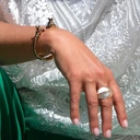 Pozłacana bransoletka z głowami zebr z cyrkoniami. MAŁE ZEBRANIE