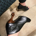 Niebieskie botki z odkrytym palcem r 39-40. HARAJUKU