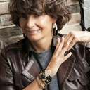 Złota bransoletka łańcuch z paskiem z czarnej ekoskóry. NOC