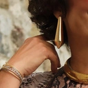 Pozłacany naszyjnik typu choker na łańcuszku tubogas. ITALO DISCO