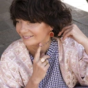 Krótki pozłacany wisiorek z kryształkami i ważką. MOJE TANZANITY