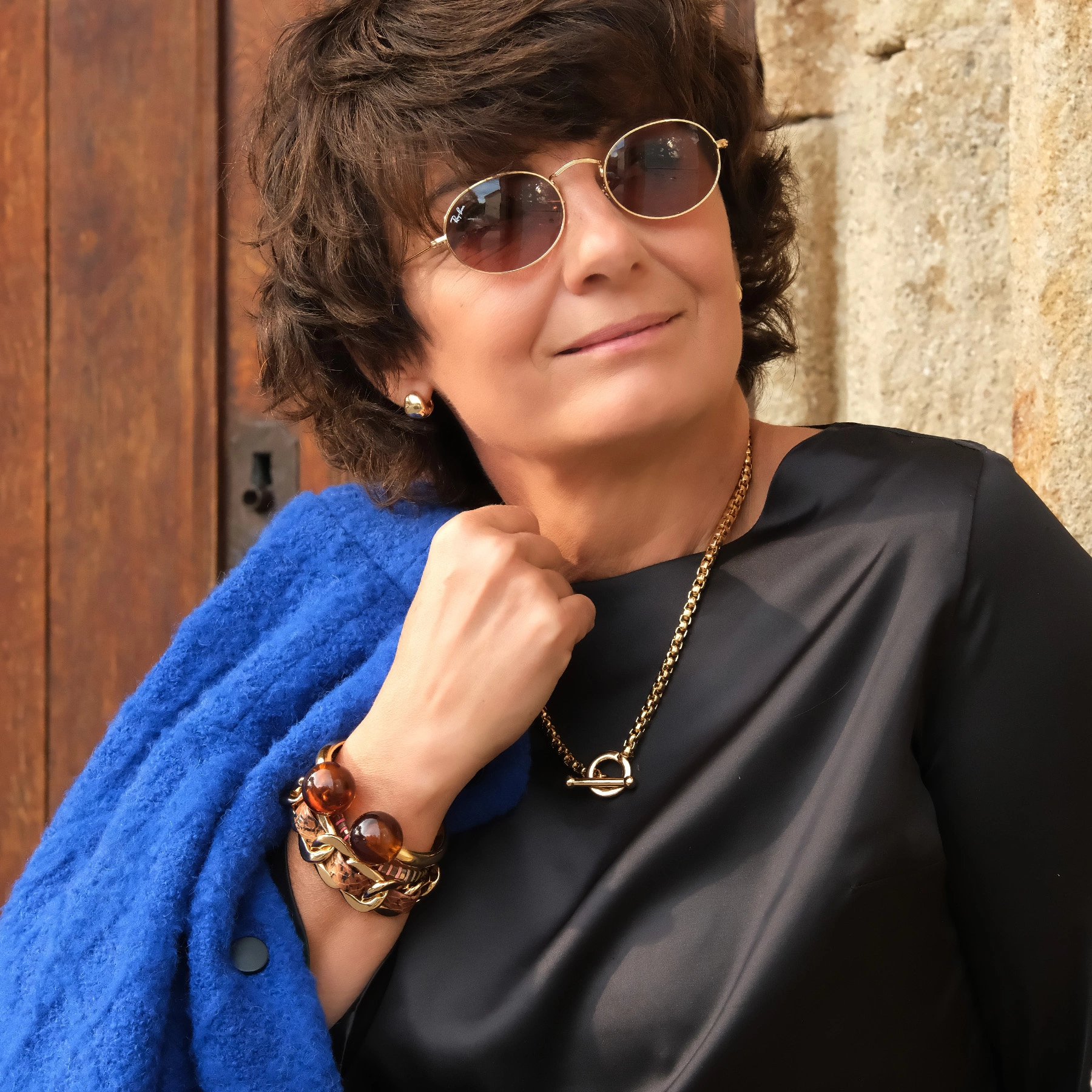 Złoty naszyjnik choker z zapięciem typu toggle. MIEJ TĘ ŚMIAŁOŚĆ