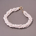 Naszyjnik ze szklanych pereł Majorka w pudrowym różu. SPLECIONE MYŚLI