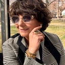 Regulowany pierścień z ciemnoszarym kryształkiem. MAM TO COŚ