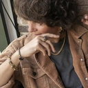 Lekka bransoletka ze złotych i srebrnych ogniw.  RÓŻNE OBLICZA