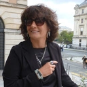 Posrebrzany pierścionek z fioletowym kryształem. KSIAŻĘCY