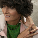 Wiosną soczyście. Pierścionek z oczkiem w bordowym kolorze