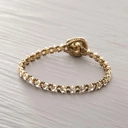 Bransoletka z miedzianych koralików i kryształków. ROZMARZONA