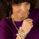 Bransoletka z plecionki z chwostami i kryształami. JASNA SPRAWA