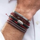 Bransoletka z plecionki z grawerowanym zapięciem. KLASYKA GATUNKU