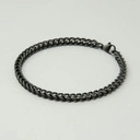 Klasyczna męska bransoletka z łańcucha typu pancerka. WILCZY DUCH