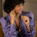 Bransoletka imitująca skórę węża z kryształkami. TAK JAK LUBIĘ