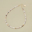 Naszyjnik z pastelowych kamieni ze złotym zapięciem ENERGIA OPALU