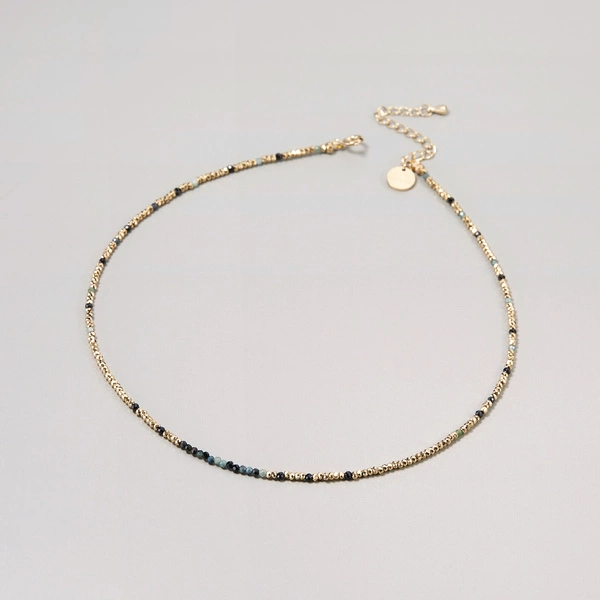 Naszyjnik z koralików Miyuki i spineli. LILIA FRANCJI