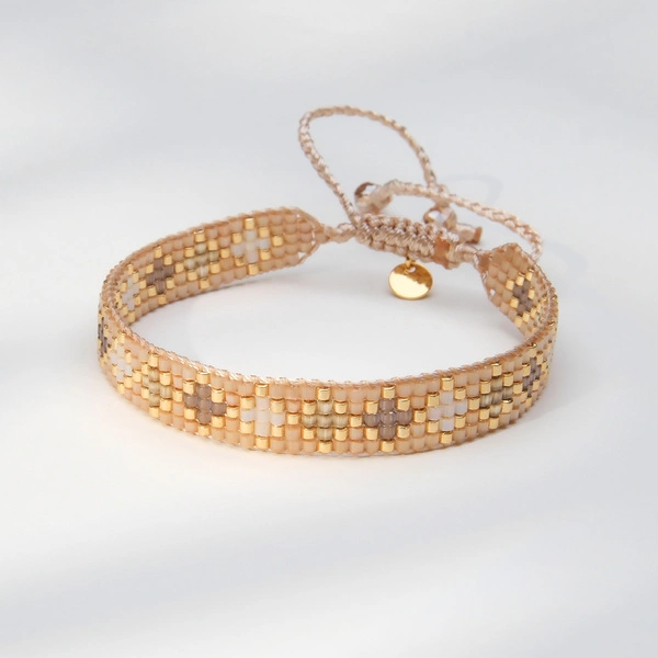 Delikatna bransoletka tkana z paciorków Miyuki. MIJAS