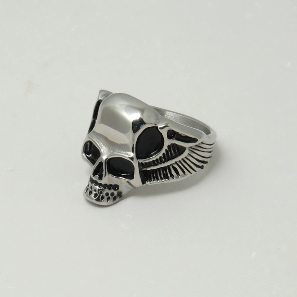 Sygnet męski wykonany ze stali szlachetnej satynowanej. STALOWY