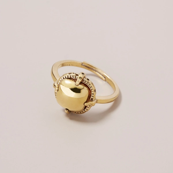 Klasyczny złoty pierścionek z możliwością regulacji. OSCAR 